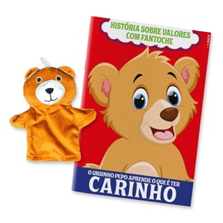 História sobre Valores com Fantoche – Urso em Oferta na Shopee