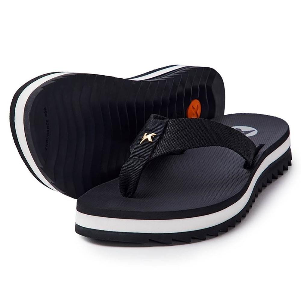 Chinelo Kenner Kyra Essence Pro Flatform Feminino - Preto