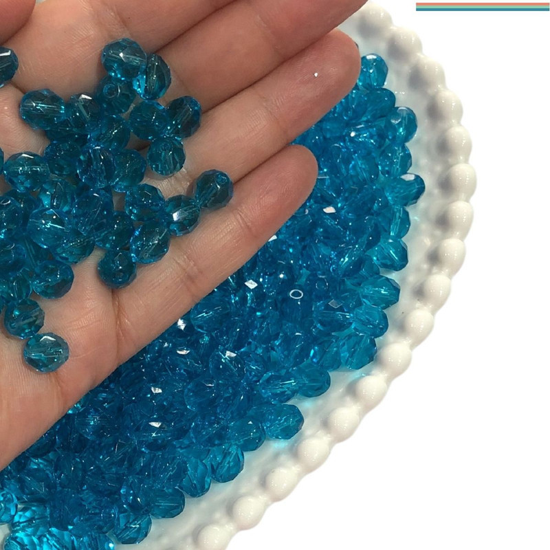 100 Un Miçanga de Cristal 8mm Indiano Asmara Guias Brajas de Umbanda Candomblé