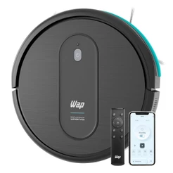 Robô Aspirador WAP Robot W400 C/ Controle Varre Passa Pano