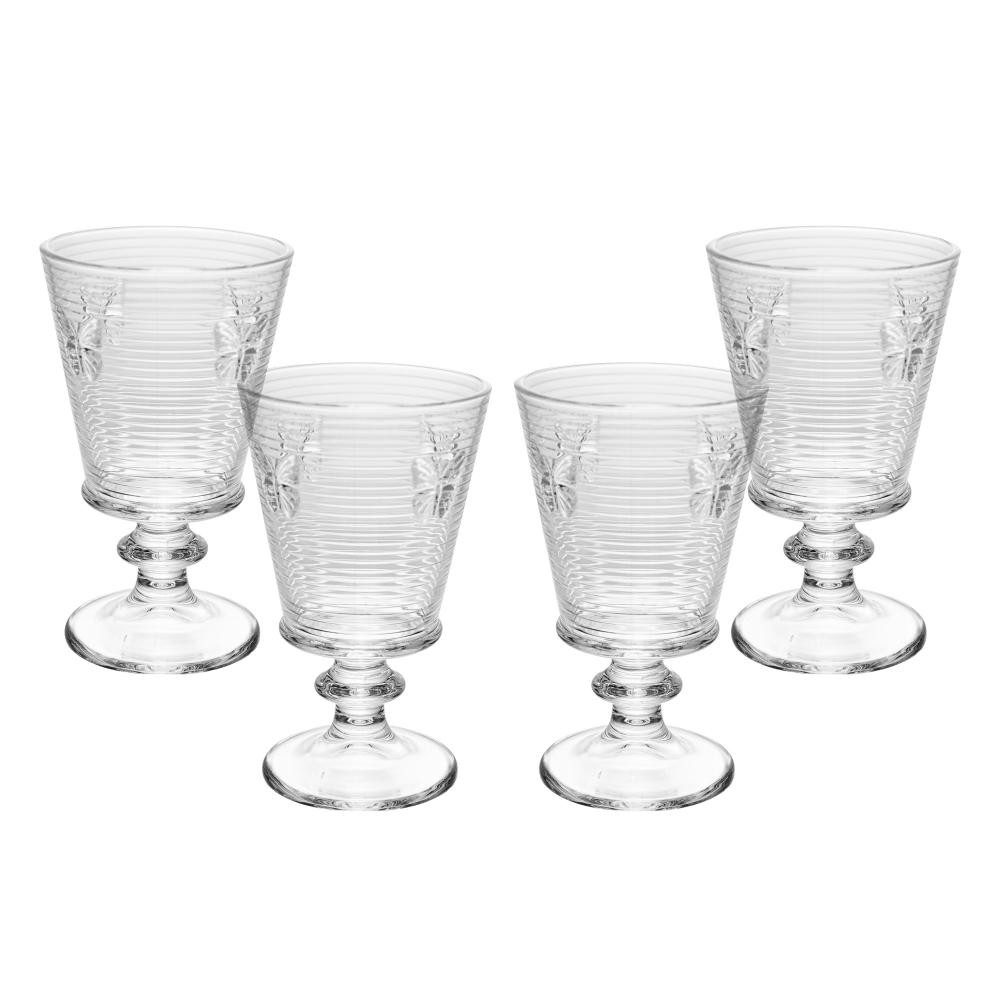 4 Taças de Água Wolff Lines Butterfly 350ml Vidro em Oferta na Shopee