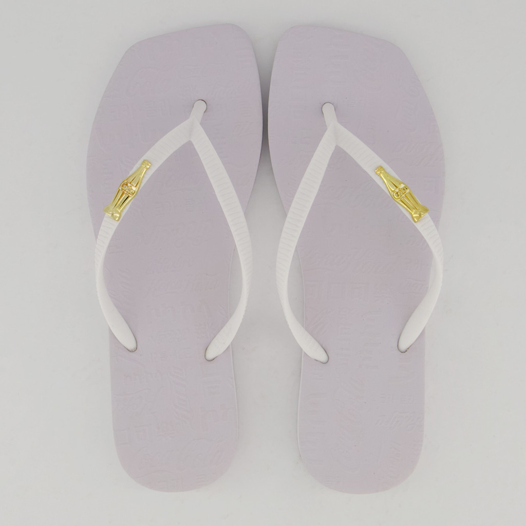 Chinelo Coca Cola Square Feminino Branca em Oferta na Shopee