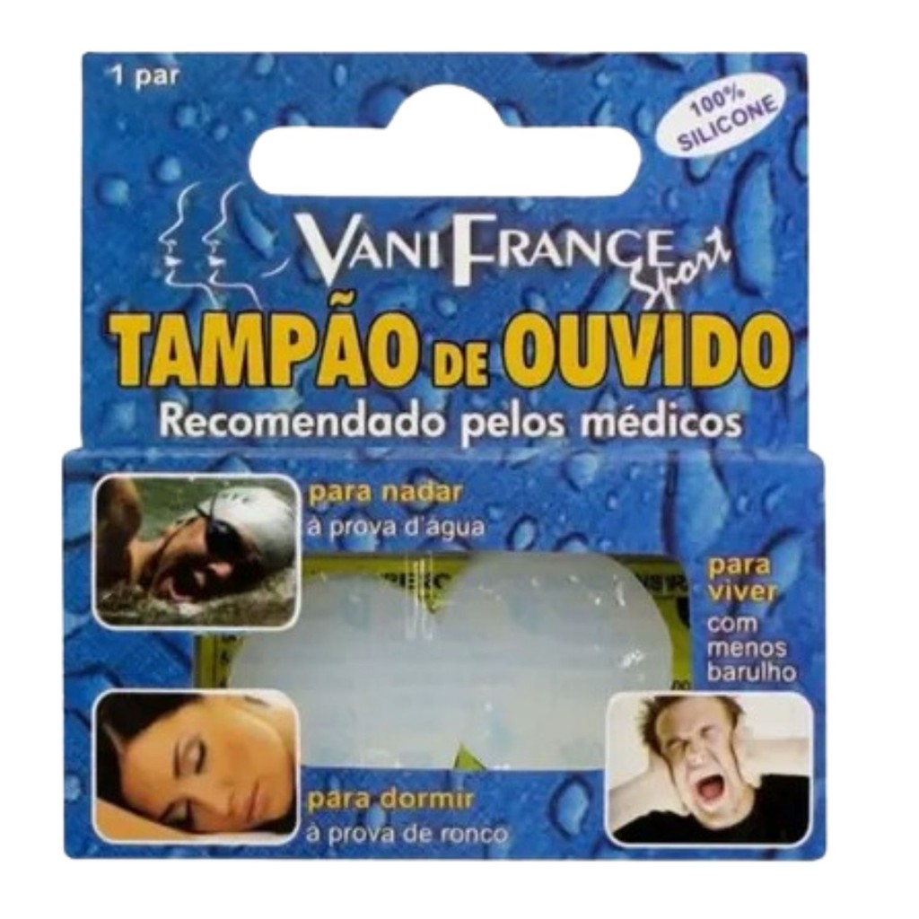 Protetor Tampão De Ouvido 100% Silicone - Vani France