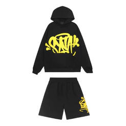 Conjunto Streetwear Preto e Amarelo | Envio Imediato
