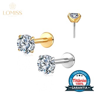 Piercing Labret Push Pin Titânio Helix Conch Tragus Nariz Corrente Nariz Australiano Tragus Titanio em Oferta na Shopee