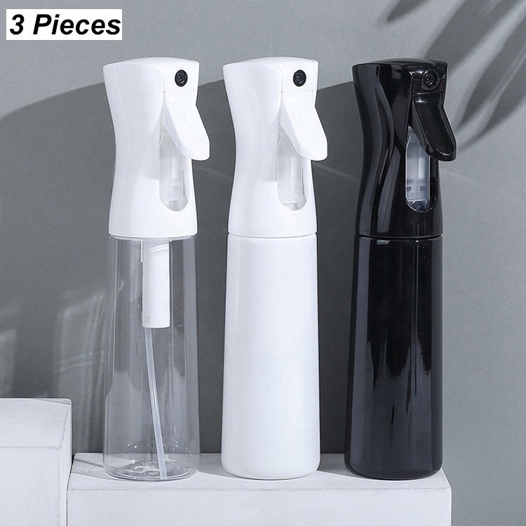 ​ Frascos De Spray De Névoa Fina Profissional De 3 Pacotes (160ml/500ml) Para Cuidados Com Os Cabelos E Viagens