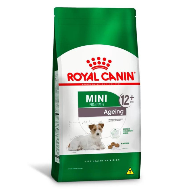 Ração Royal Canin Mini Ageing 12+ para Cães Idosos de Raças Pequenas 1kg em Oferta na Shopee
