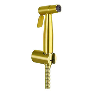 Ducha Higênica Banheiro Luxo Metal 1,5m Sem Registro Dourado