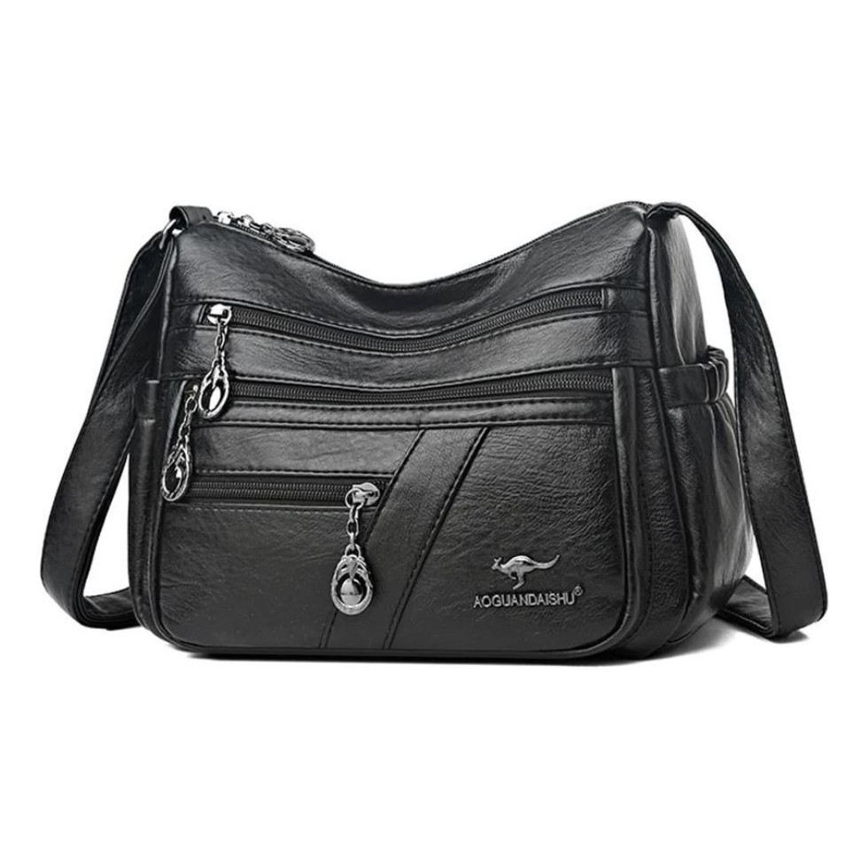 Bolsa Transversal Pequena Couro Eco Reforcada Estilosa