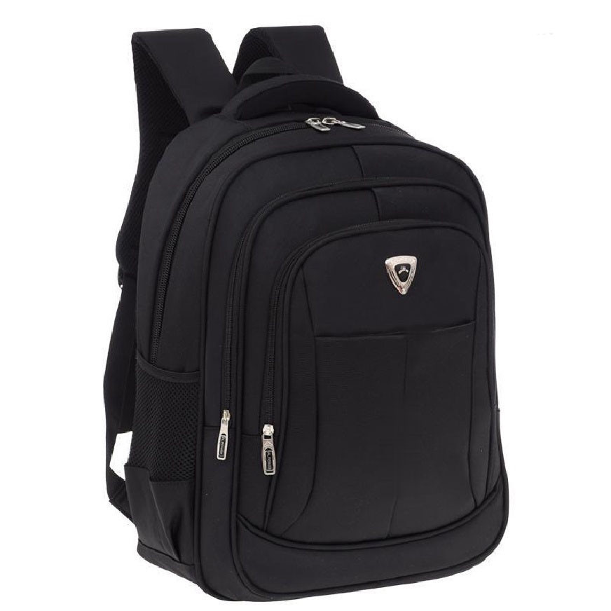 Mochila Masculina Impermeável Faculdade Alça Reforçada Cor Preto Desenho Do Tecido Liso