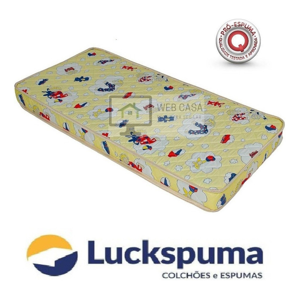 Colchão Berço Chiquerinho Luckspuma Baby Luck 70x100