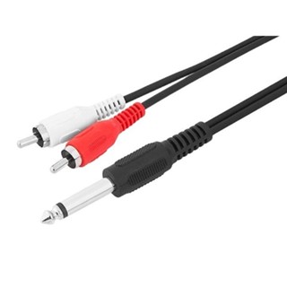 Cabo P10 mono para 2 RCA niquel Storm