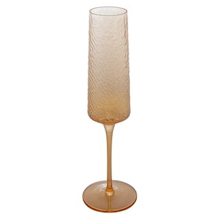 Taça de Champanhe Lyor Petra Cristal Martelado Âmbar 300ml em Oferta na Shopee
