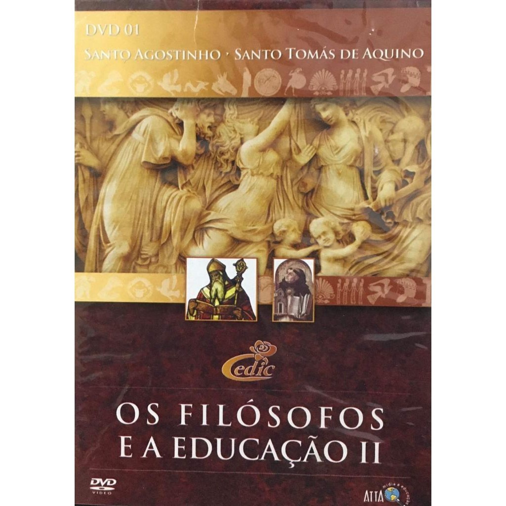 DVD:: Os Filósofos e a Educação II - SANTO AGOSTINHO - SANTO TOMÁS DE AQUINO (Novo, Lacrado)
