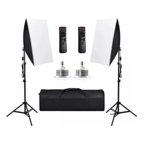 Kit 2 Iluminação Led Profissional Softbox + Tripé
