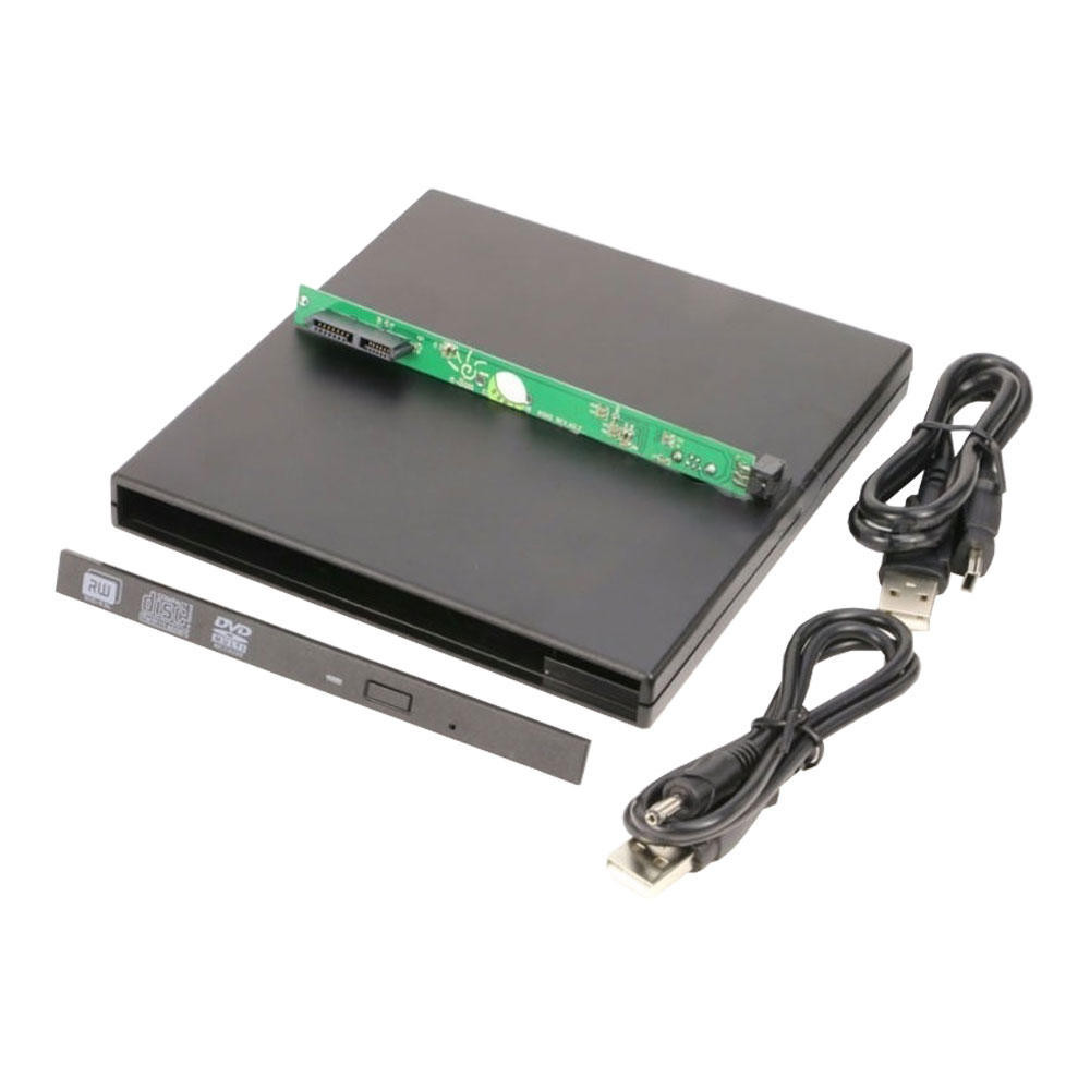 CASE PARA GRAVADOR DE DVD USB 2.0 9.5MM PRETO GV-U3 F3
