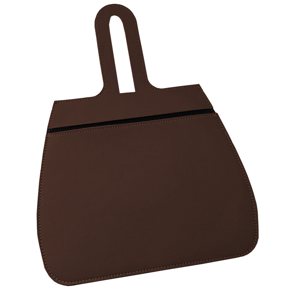 Porta Lixo Marrom Lixeira Para Carro Couro Sintético