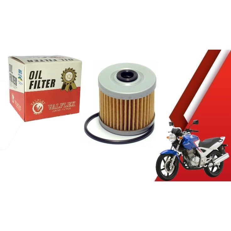 Filtro Óleo Valflex Modelo Moto XLX 250 XLX 350 CBX 250 Tornado XR 250 Falcon NX 400 Sahara NX 350 XRE 300 CB 300
