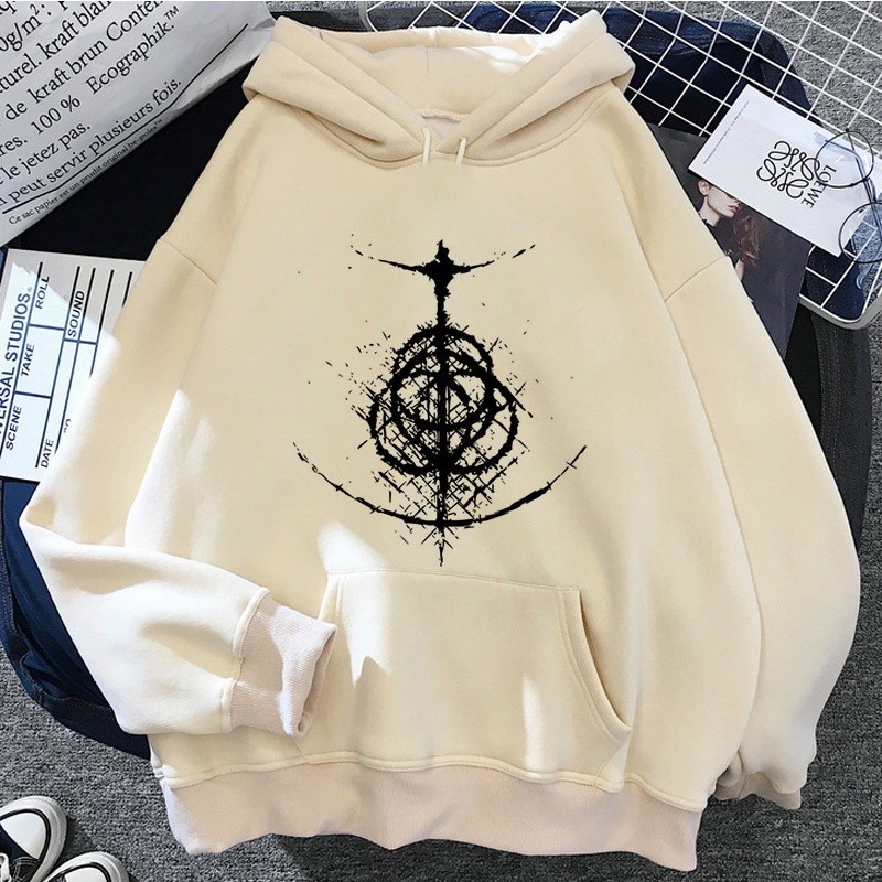 Detalhes do Blusa de Moletom Canguru Bolso Capuz Elden Ring hoodies
