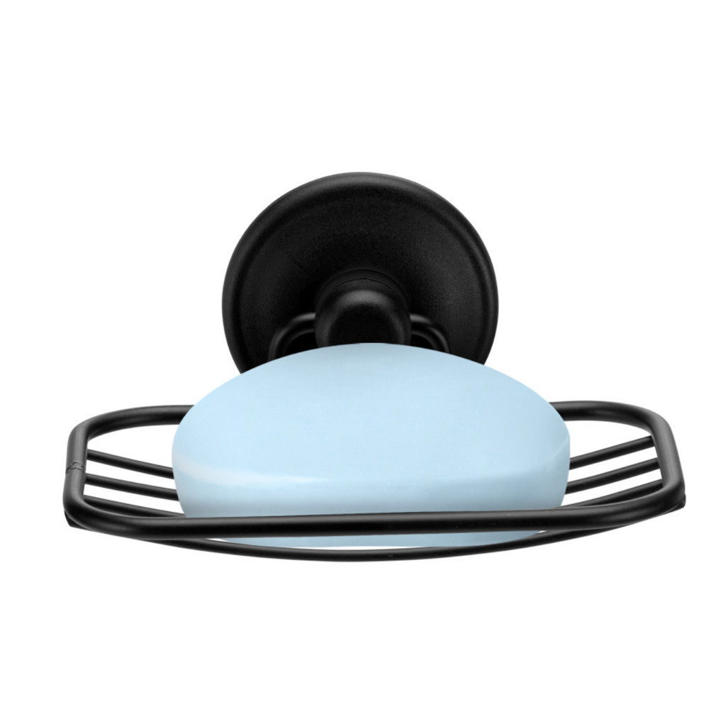 Porta Saboneteira  Dupla Face 3M Para Banheiro Preto em Oferta na Shopee