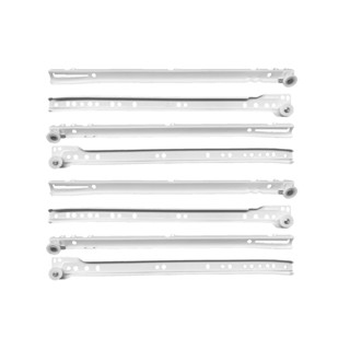 Kit 4 Corrediça Trilho Branca Gaveta 350mm 35cm Extra 2 Par em Oferta na Shopee