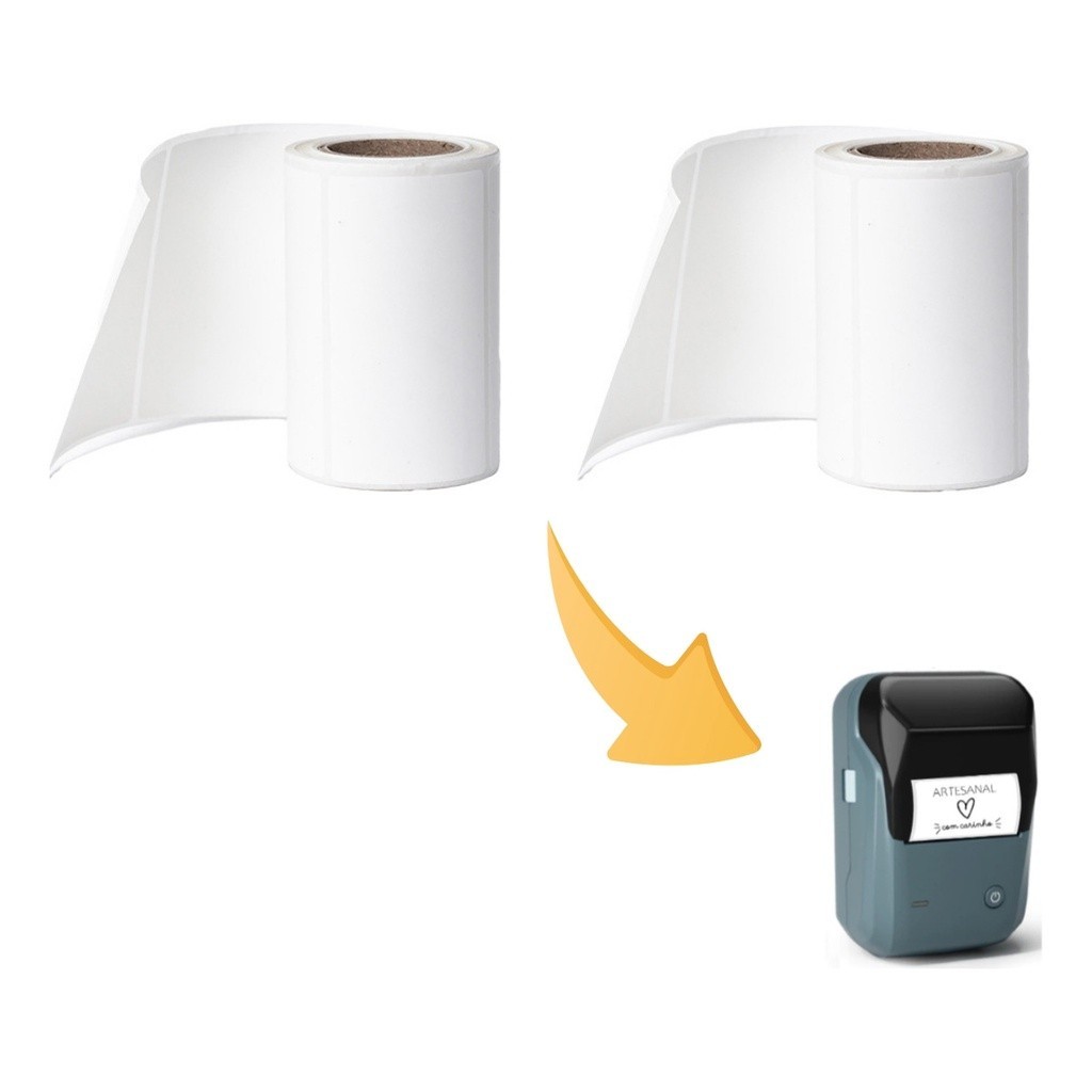 Kit 2 Rolo Papel Etiqueta 50x30 P/ Niimbot B1/b21 Térmica iBoa Presentes em Oferta na Shopee
