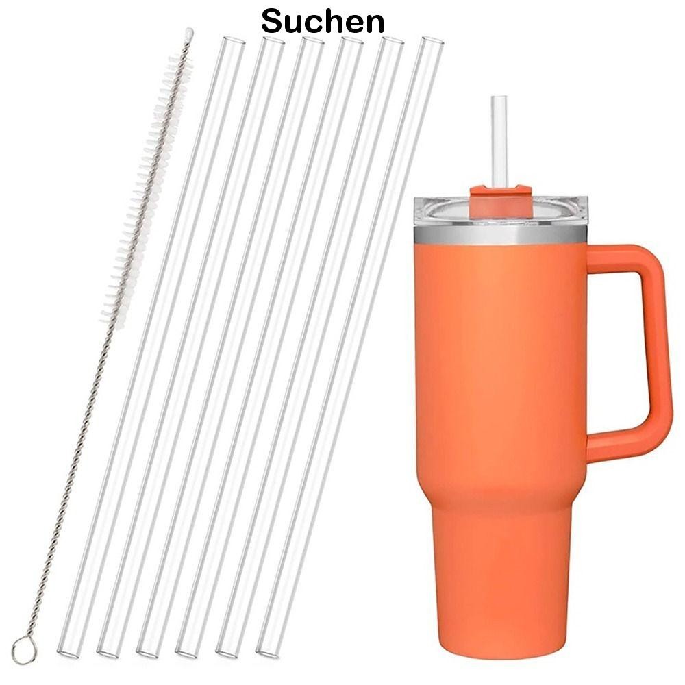 SUCHENBRI 1Sets Canudos Plásticos , Retos Para Bebida , 9mm Reutilizáveis Com De Substituição De Escova