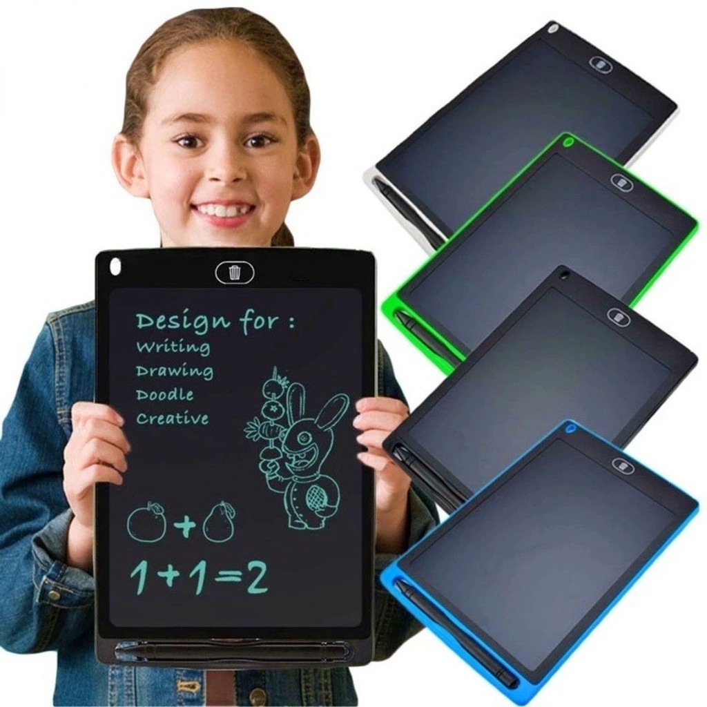Lousa Mágica Tela Lcd Tablet Infantil De Escrever E Desenhar 8.5/10/ 12/  Polegadas