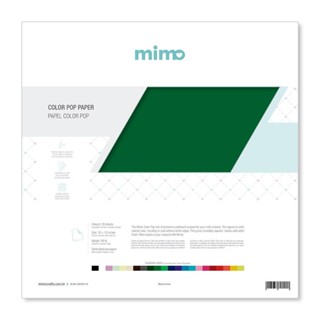 Papel Color Pop Verde Nature Mimo - 30,5 x 30,5 cm - 180 gr - 25 unds em Oferta na Shopee