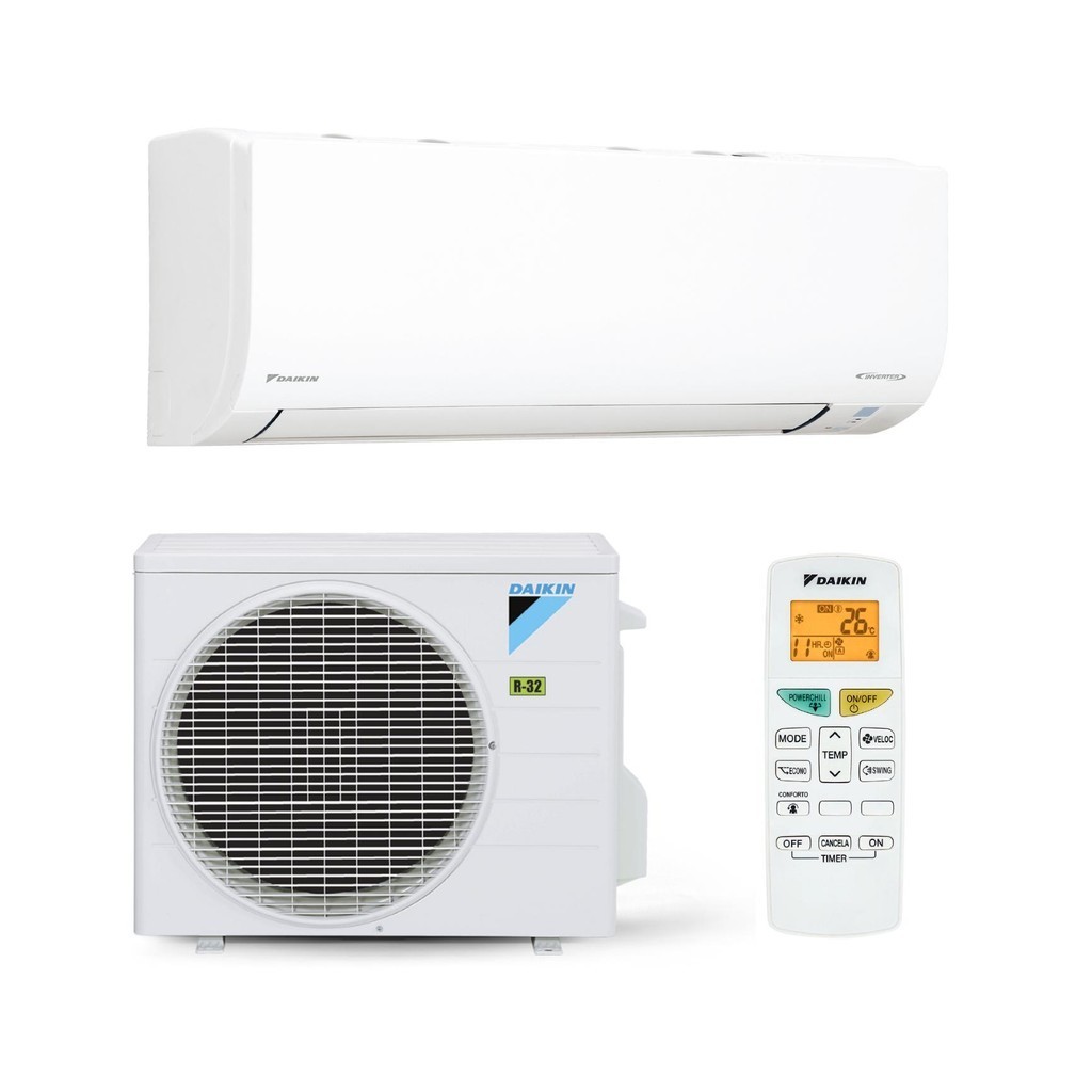 Ar Condicionado Split Hi Wall Inverter Daikin 12000 Btus Frio Ecoswing Smart Gold R-32 220V