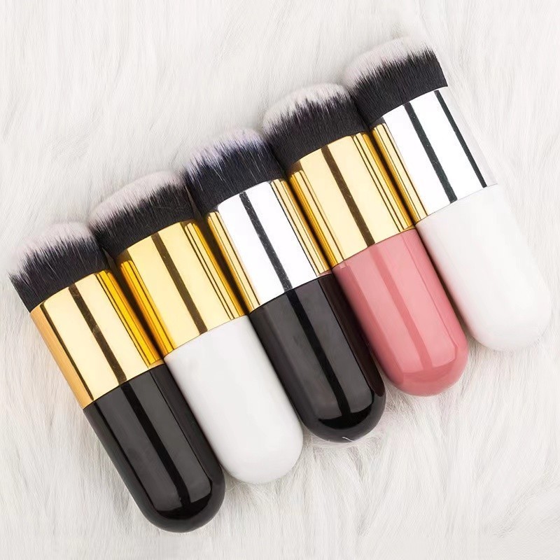 Kit Pincel De Base Plana Profissional Maquilhagem