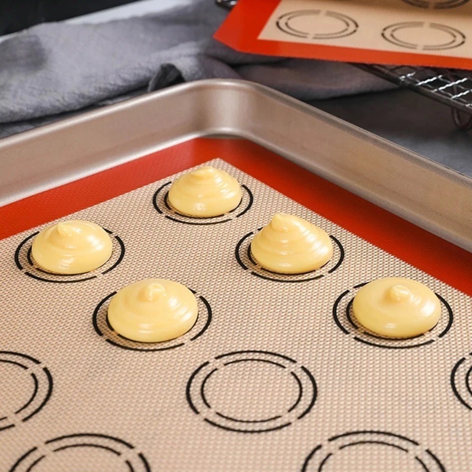 Tapete De Silicone E Fibra De Vidro Culinário 42x30cm poder usar no forno casa em Oferta na Shopee