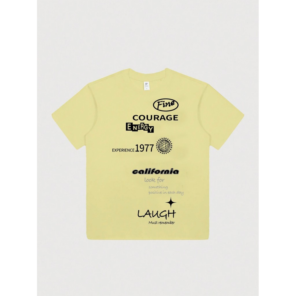 Camiseta Oversized Unissex Estampa Fine Courage Energy Experience 1997 California Look Old School