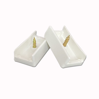 Kit 100 Sapata U Preta Pesinho Para Moveis Armário Com Parafuso Fixação em Oferta na Shopee