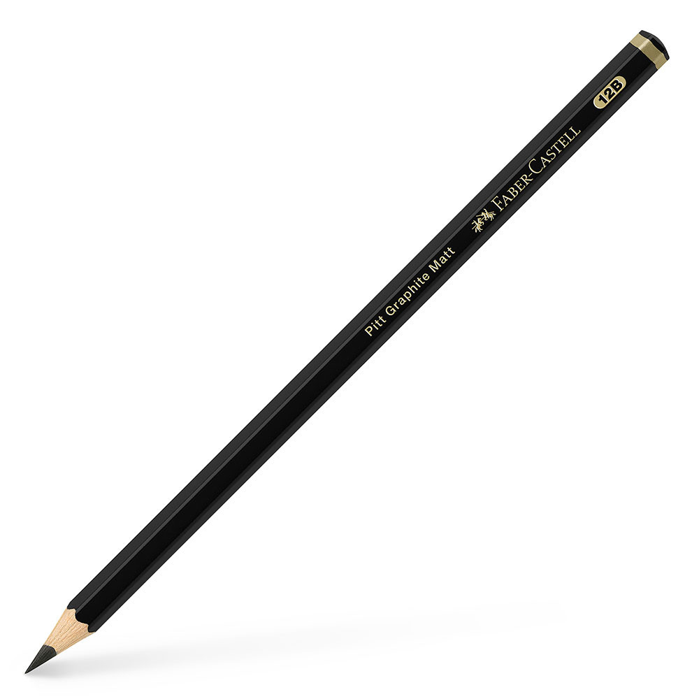Lápis preto Pitt Grafite Matt 12B Faber-Castell