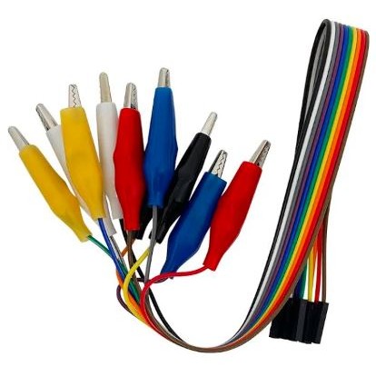 Kit com 10 unidades de Jumper fêmea de com garra jacaré