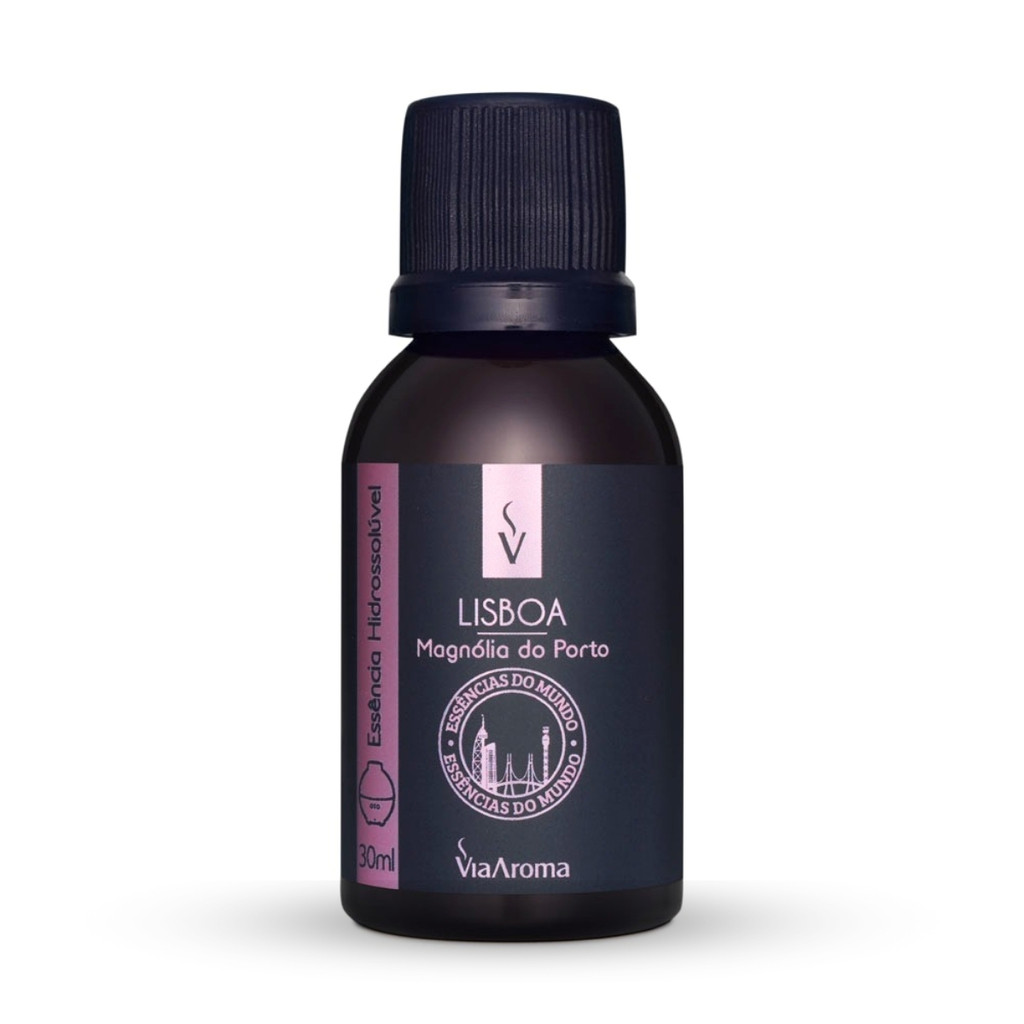 Essência Hidrossolúvel Via Aroma 30ml Mundo Lisboa Aromatizador Difusor Ultrassônico Cheirinho Casa Premium