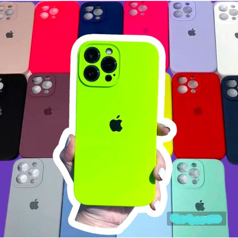 Capa Para IPhone 16 16Pro 16ProMax 16Plus Silicone Aveludada C/ Proteção na Câmera Fechada Case Quadrada