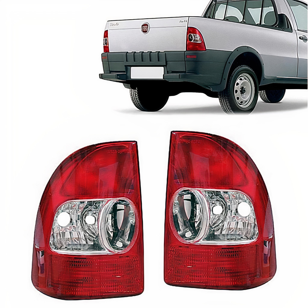 PAR Lanterna Traseira Fiat Strada 01 02 03 04 VM/CR em Oferta na Shopee