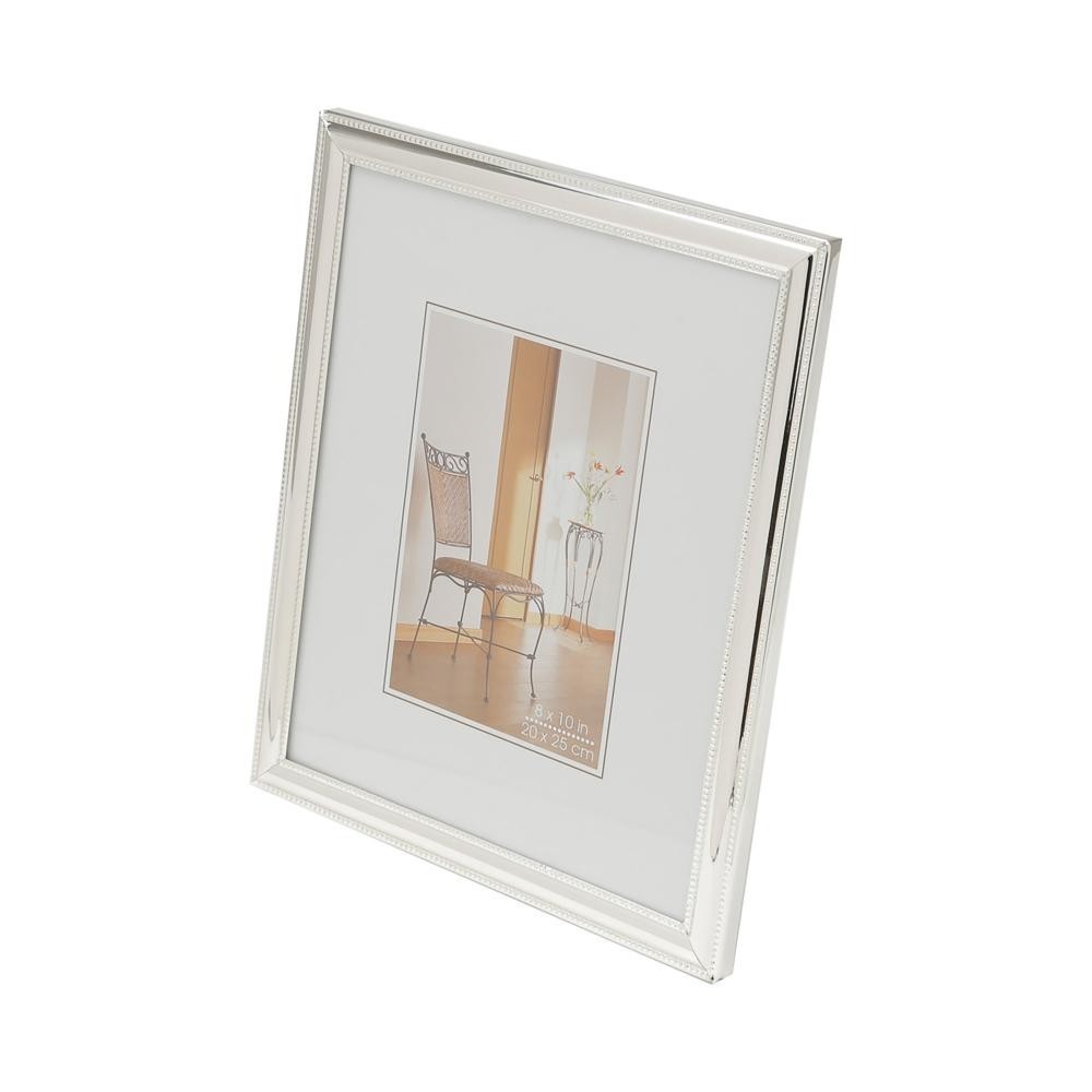 Porta Retrato Wolff Friso Prata de Aço 13cm x 18cm
