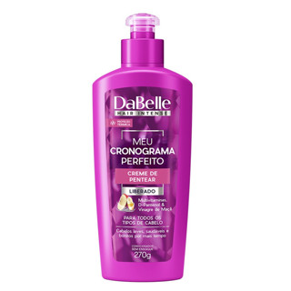 Dabelle Creme de Pentear Ativador Leave-in Protetor Térmico Meu Cronograma Perfeito 270g Desembaraço Redução Frizz