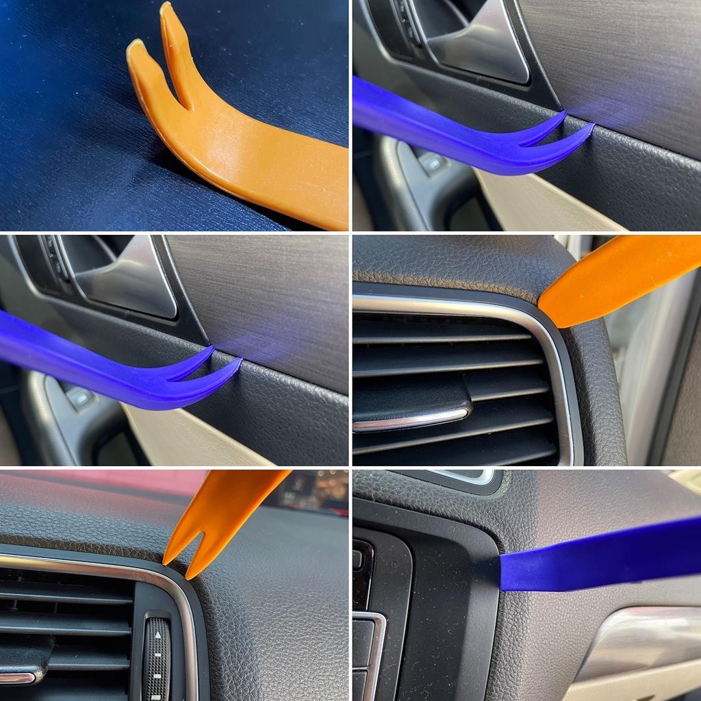Jogo De Espatulas Ferramenta De Nylon Desmontar Painel Forro De Porta Automotivo Com 9 pecas · foto 2