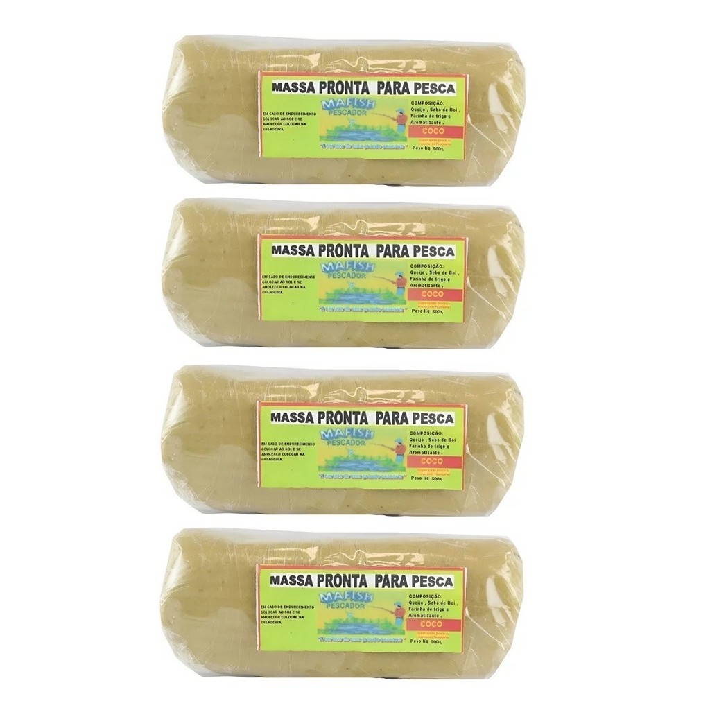 Massa Mafish Fedidinha Coco 2 Kg Massa Pronta