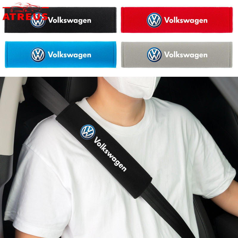 2 Peças Para Volkswagen Carro De Pelúcia Cinto De Segurança Tampa Do Ombro Cinto De Segurança Capa Do Carro Para Volkswagen Golf Mk4 Mk7 MK3 jetta mk6 Up Passat b5 b6 b7 Tiguan VW Polo 9n 9n3 gol g5 g4 g3 g6 Nivus Fox new Beetle Virtus