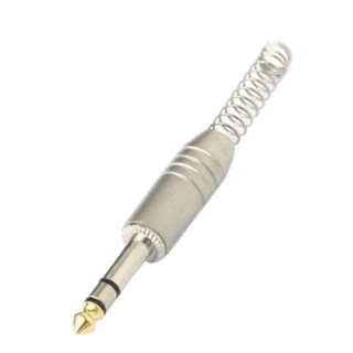 kit 10 Conector P10 STEREO Niquelado Com Mola Oferta