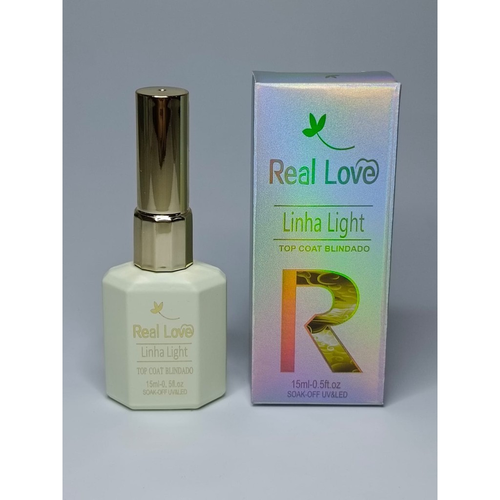 Top Coat Blindado Real Love 15ml Uv/Led em Oferta na Shopee