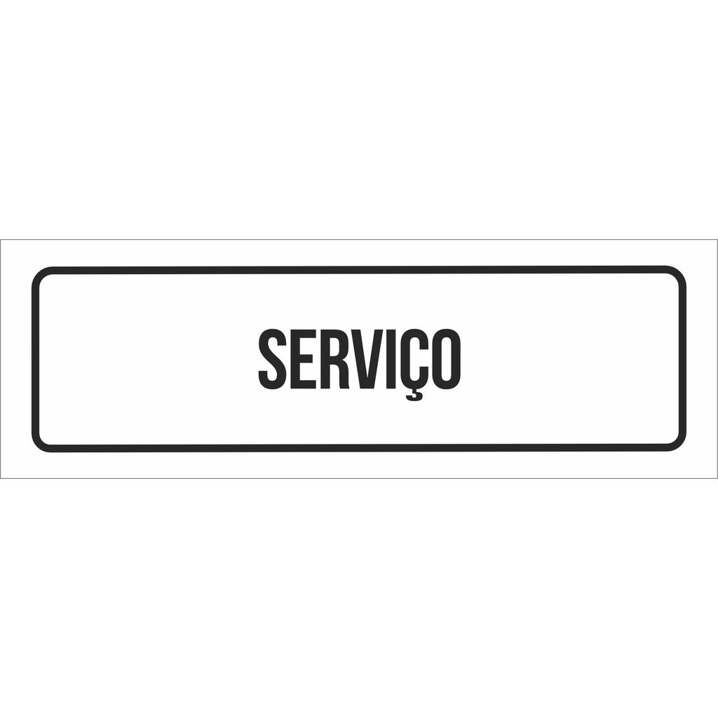 Placa De Sinalização Setor - Serviço
