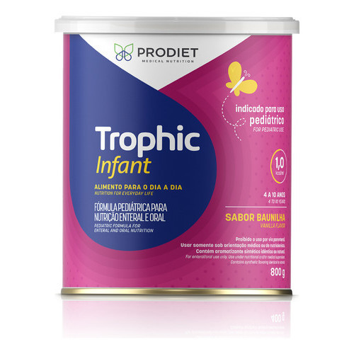 Trophic Infant 800g Dieta Enteral Infantil Baunilha Prodiet