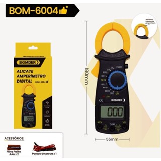 Alicate Amperímetro digital BOMDER BOM-6004 em Oferta na Shopee
