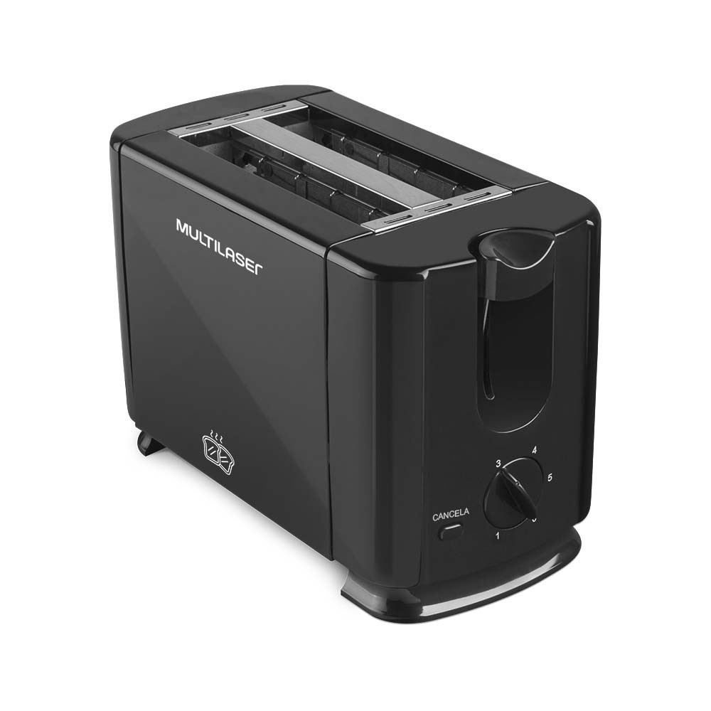 Torradeira Duo 2 Fatias Com Seletor De Nível De Tostagem, Coletor De Migalhas 700w 220v Preta Multi CE093 - Home Appliances